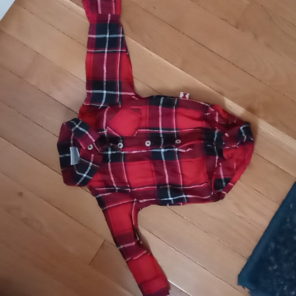 Plaid onesie 0 to 3 months